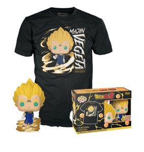 FUNKO POP! & TEE MAJIN VEGETA (GLOW) - T Size (Large)