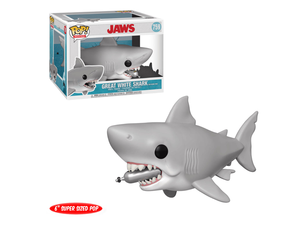 Rare Jaws With Diving Tank 6inch POP! (Box Damage)