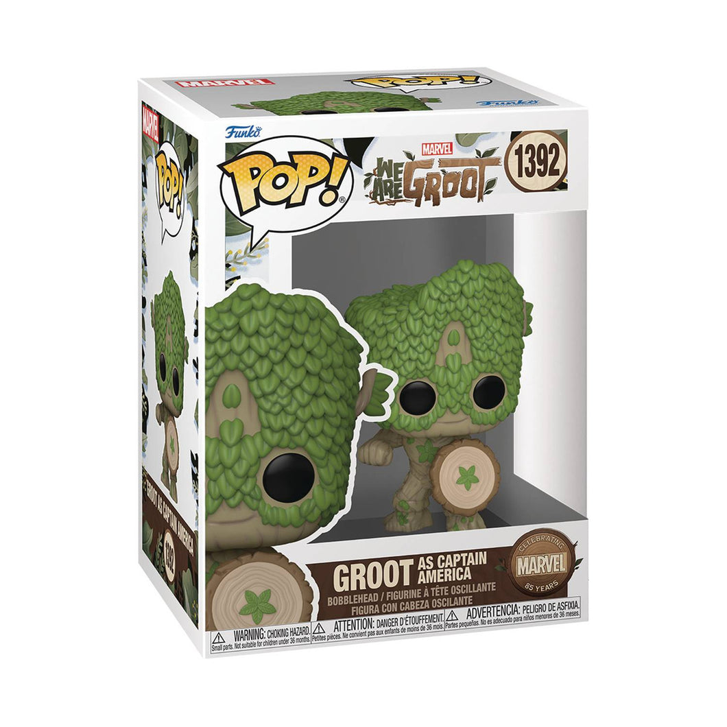 Pre Order: We are Groot, Groot as Captain America Funko POP!