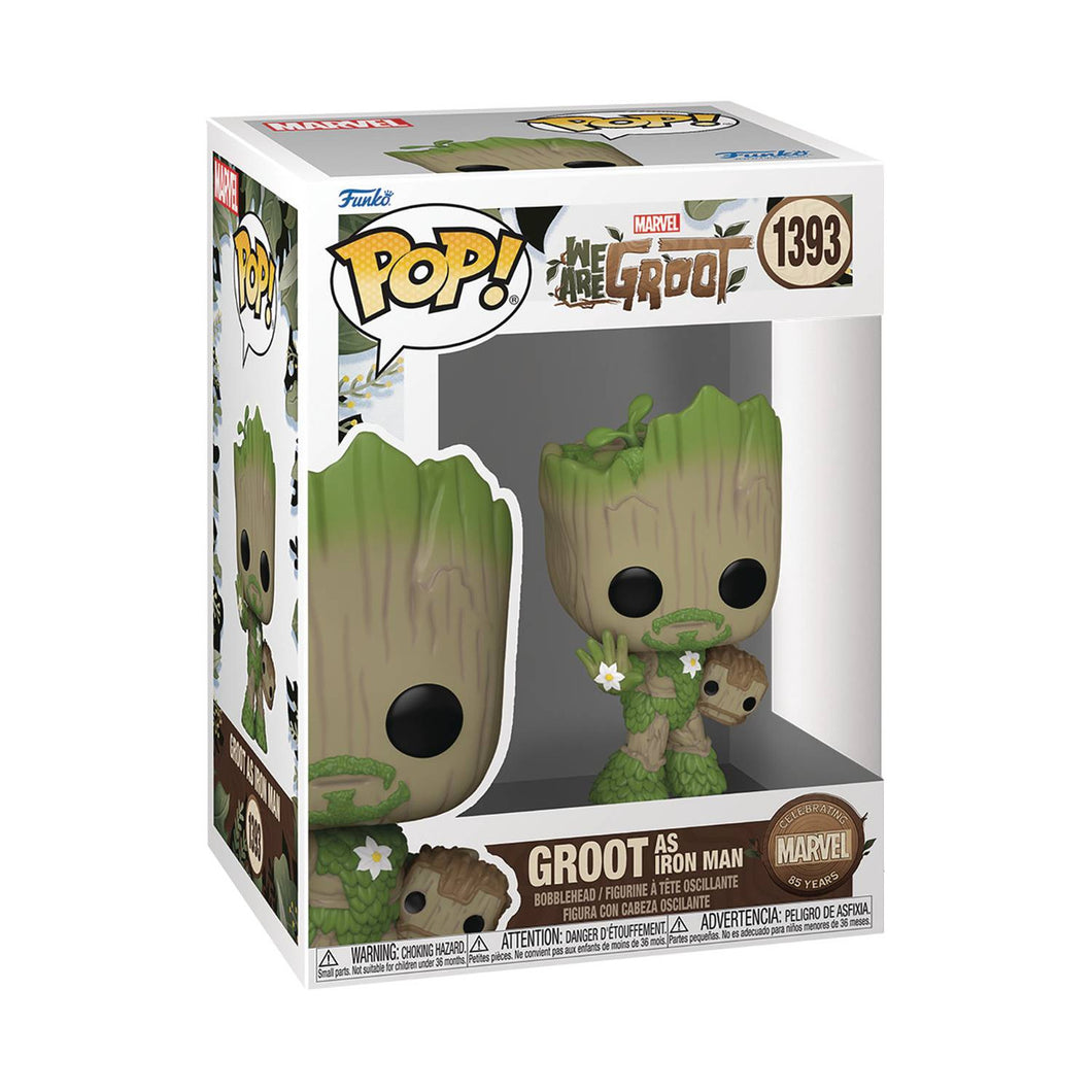 Pre Order:  We are Groot, Groot as Iron Man Funko POP!