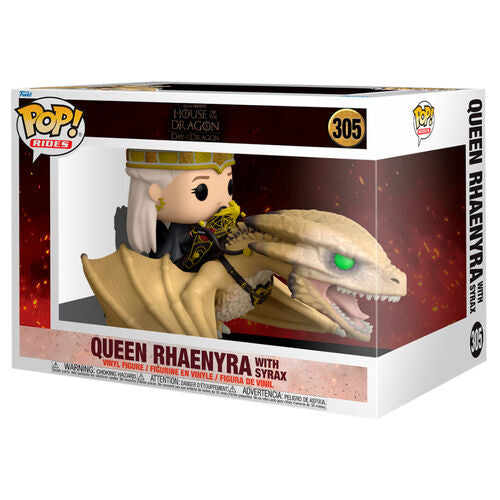 Pre Order: House of the Dragon Queen Rhaenyra Deluxe Ride Funko POP!