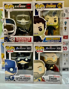 x 4 Marvel Funko POPS! (Box Damage) Auction (Reserved for Auction Winner)