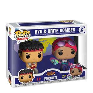 Fortnite 2 Pack Ryu and Brite Bomber Funko POP!(Slight Dent on Box)