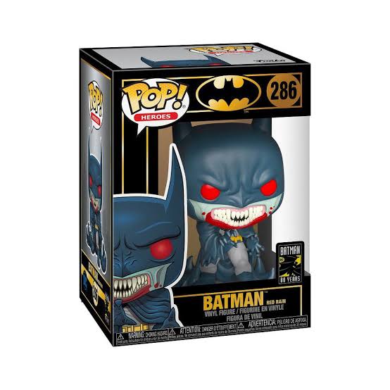 Batman 80th Red Rain Batman Funko POP! (Some Box Damage)