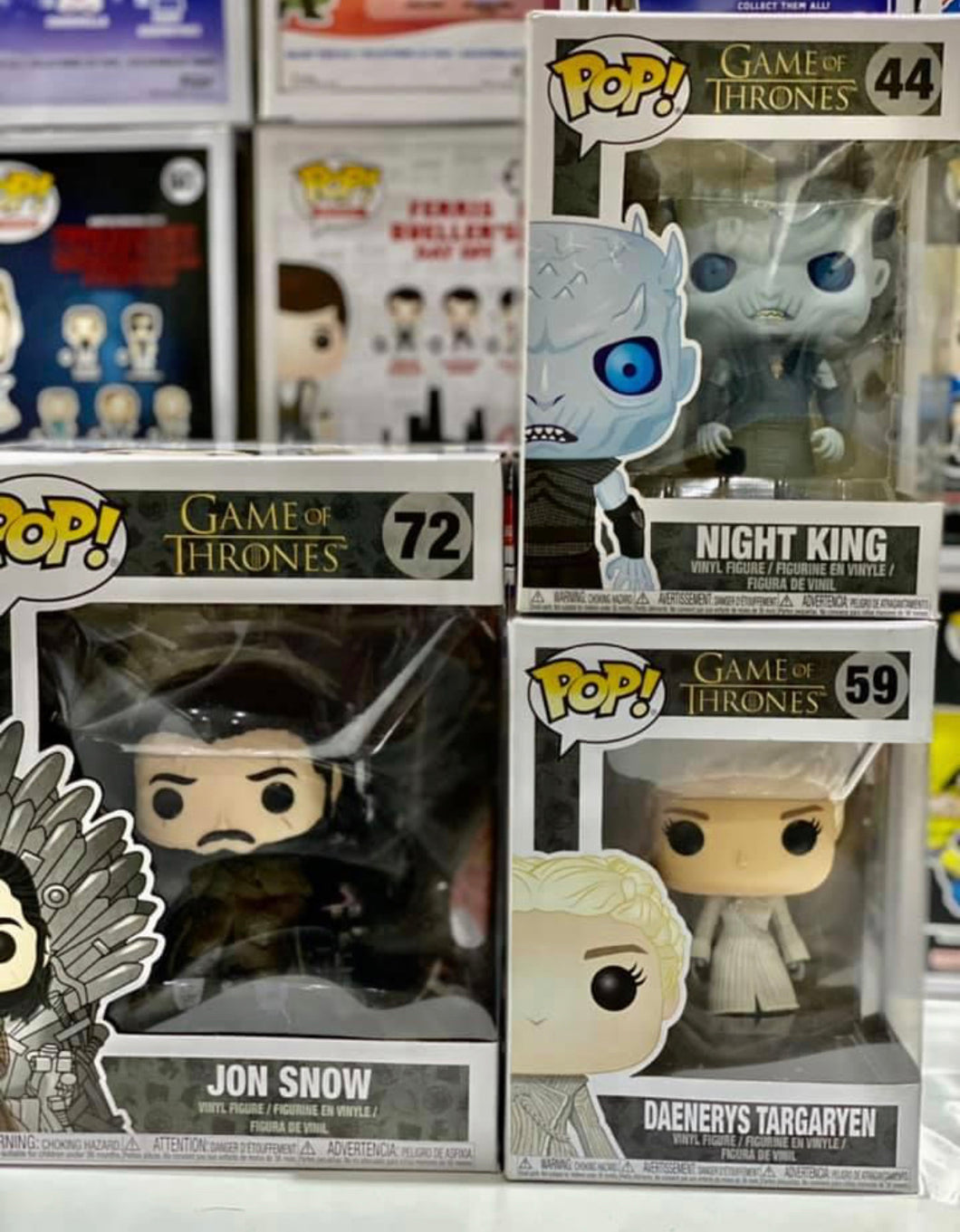 X 3 Game of Thrones POPS! (Box Damage) Auction (Reserved for Auction Winner)