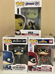 x 3 Marvel Funko POPS! (Box Damage) Auction  (Reserved for Auction Winner)