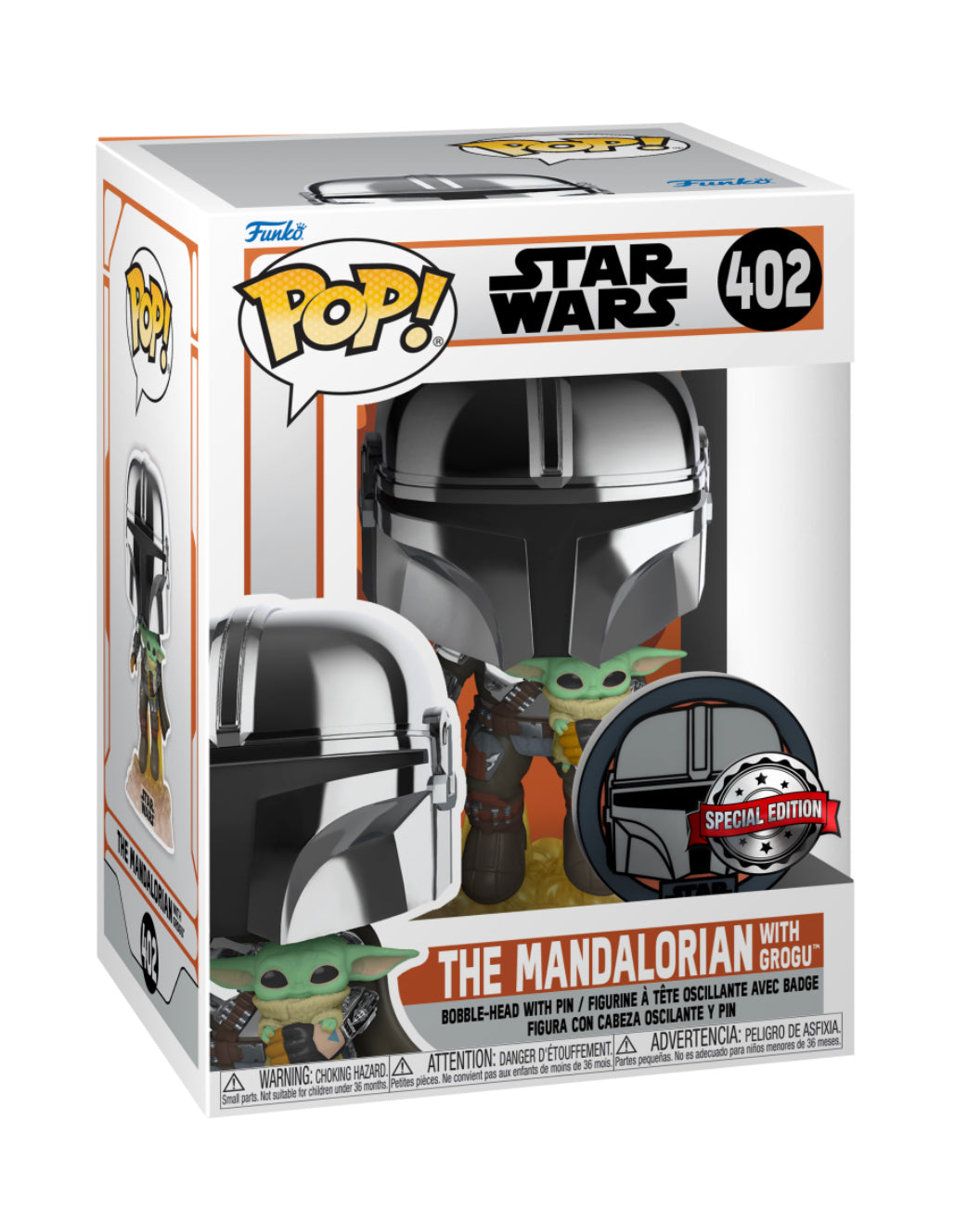 The Mandalorian With Groku With Free Pin Special Edition Funko POP!
